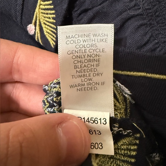 J. Jill Embroidered Smocked-Back Knit Dress. - Picture 6 of 11